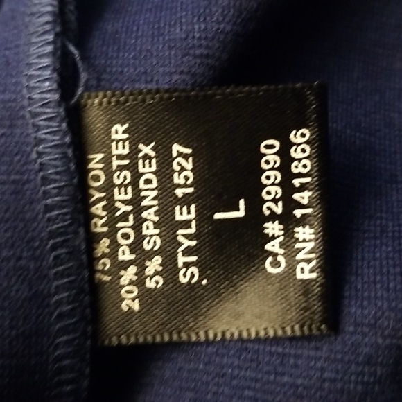 Atwell tangerine and navy dress.  Size large. - Picture 6 of 7